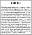 Il Corriere Laziale del 17 settembre 2009