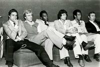 Con alcuni compagni dei Cosmos New York