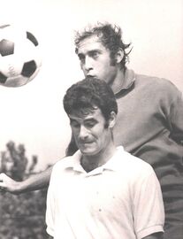 Petrelli in allenamento con Mario Facco