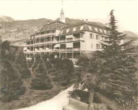 Il sanatorio di San Pancrazio, in Arco, dove si spense Giovanni Kustermann