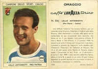 La figurina Lavazza di Antoniotti con la Pro Patria