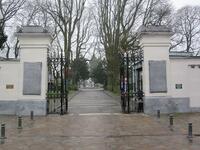 L'entrata principale del cimitero in Chausée de Boondael 478