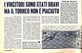 Un articolo sulla gara