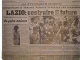 La Lazio pensa al futuro (Il Tempo 14/5/74)
