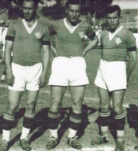 Leonidio Fantoni (al centro) con il fratello Juan ed un altro giocatore della Palestra Italia