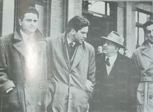 Pedersoli, al centro, con Ceccarini e il grande presidente biancoceleste Remo Zenobi