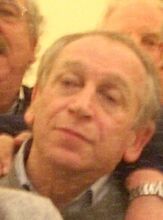 Mosci durante la cena della Vecchie Glorie della Lazio del 19 dicembre 2009