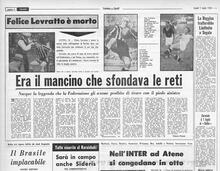 Dal Corsport: La notizia della morte di Levratto