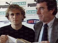 Nel giorno della presentazione con Dino Zoff