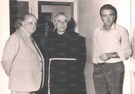 Lenzini, padre Lisandrini e Chinaglia (stagione?) - Dietro si riconosce l'ex giocatore delle giovanili e dirigente Francesco Corine