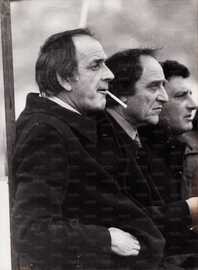 Lovati allenatore in panchina all'Olimpico con Ziaco e Bezzi (partita da individuare - medesima della foto precedente)