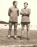 Boccolini (a destra) con la maglia del Pescara 1968/69