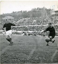 Uno dei gol di Manfredini