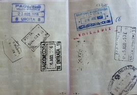 Il passaporto di Galileo Massa Anno 1956