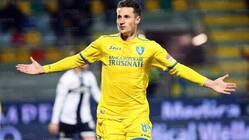 Con la maglia del Frosinone