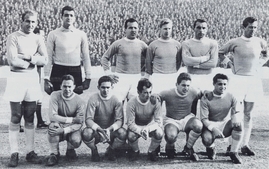 1956/57 - La formazione dell'incontro di campionato Torino-Lazio 0-1 del 20 gennaio 1957