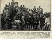 Brindisi 1911 - Il capitano Valle è fotografato col n. 3 dalla Stampa Sportiva