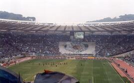 Una coreografia esposta in Curva Nord