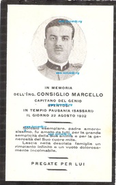 Il Ricordo funebre di Marcello Consiglio. Dono di Riccardo D'Anna