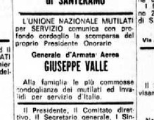 Il necrologio di Valle sul Messaggero