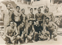 La squadra di Pallanuoto Campione d'Italia nel 1956