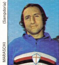 Una figurina di Maraschi nella Sampdoria