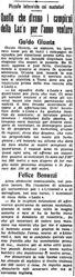 Interviste ai nuonatori, Il Littoriale mercoledì 21 febbraio 1934