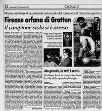 "La Stampa" del 27 novembre 1996 riporta la notizia del decesso di Guido Gratton