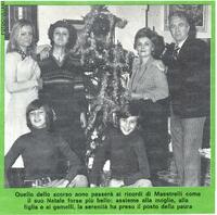 La famiglia Maestrelli nel Natale 1975