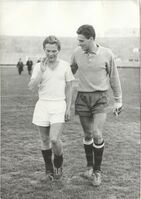 ... all'uscita dal campo con Graziani ...