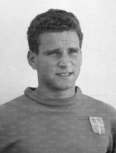 Un giovane Gratton con la maglia del Como