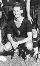 Con la maglia della Nazionale Universitaria nell'agosto 1928