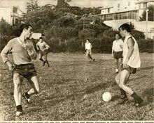 Un momento degli allenamenti