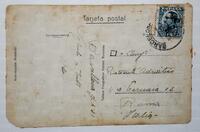 Cartolina inviata da Ezio Sclavi da Madrid nel 1931 (Gent. conc. Sigg. Davide e Paolo Cetorelli)
