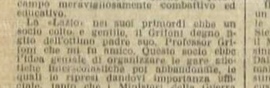 Ballerini conosce il papà di Alceste Grifoni - Dal discorso di commiato di Ballerini alla Lazio