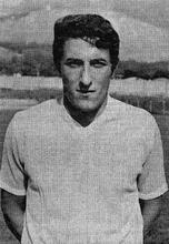 Rino Gritti in maglia biancazzurra