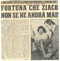 1973: Dal Momento Sera, un articolo su Ziaco
