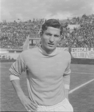 Peppiniello Massa prima di Lazio-Livorno del 10 marzo 1968
