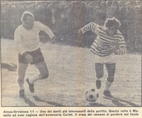Masiello nel 1972 in azione con la maglia dell'Almas