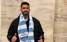 Mateo Pablo Musacchio all'arrivo a Roma (Foto Skynews)