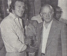 Con il presidente Umberto Lenzini