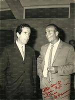 Con Helenio Herrera (Gent. conc. Sig.ra Laura Biti)