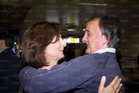 Wilson abbraccia Connie Foto Il Messaggero