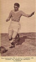 Guarisi in azione. Da "Il Calcio Illustrato"