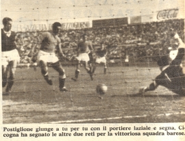 Terzo goal di Postiglione Da Il Calcio Illustrato