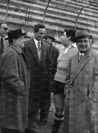 Con Pasquale Vivolo e gli attori Billi e Bramieri