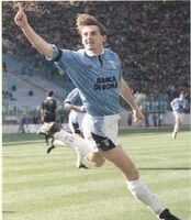 Esultante dopo una rete