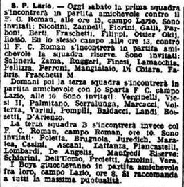 L'articolo de "Il Messaggero" del 31 ottobre 1925