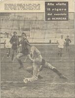 Nell'amichevole con l'Inter del 27 marzo 1963 mentre si oppone al rigore di Boninsegna.....