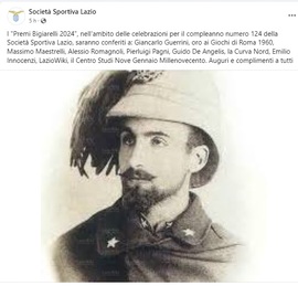 La presentazione del Premio Bigiarelli Facebook S.S. Lazio Generale